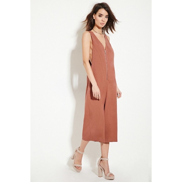 Forever 21 Pants - Contemporary Textured Culottes Jumpsuit